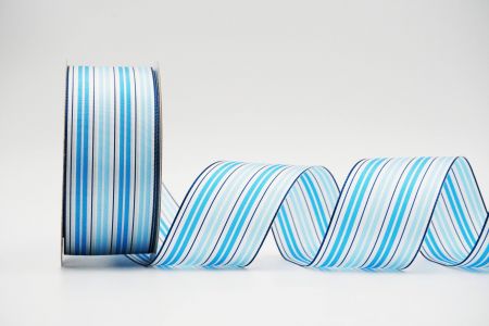 Multi-Colored Double Striped Ribbo_K1738_blue.dark blue